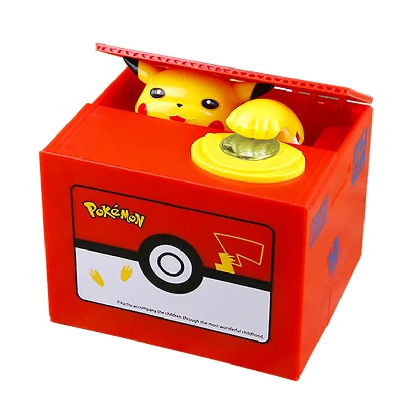 Coin Operated Kiddie Ride - Hot Pikachu Pokémon Music Savings Box
