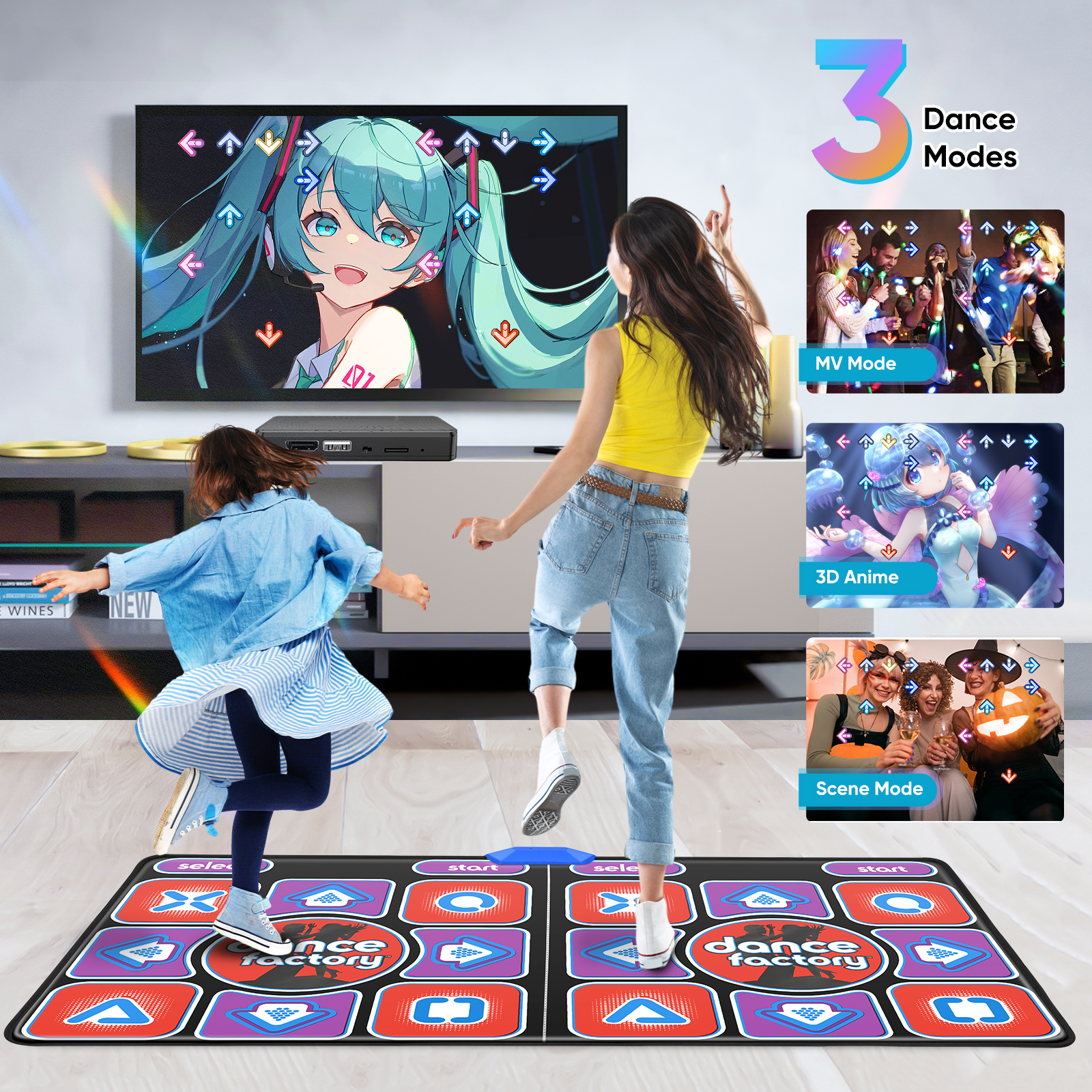Dance Pad Machine - Double Users Dance Mat for Adults