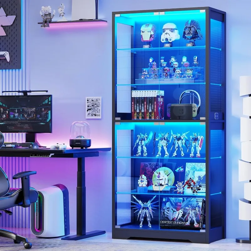 Glass Cabinet Display - BROTTAR Display Cabinet with Glass Door,