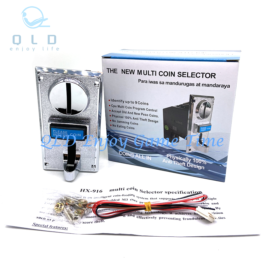 Arcade Vending & Laundry Revenue - 9-Type Multi Coin Acceptor 616 Wallet