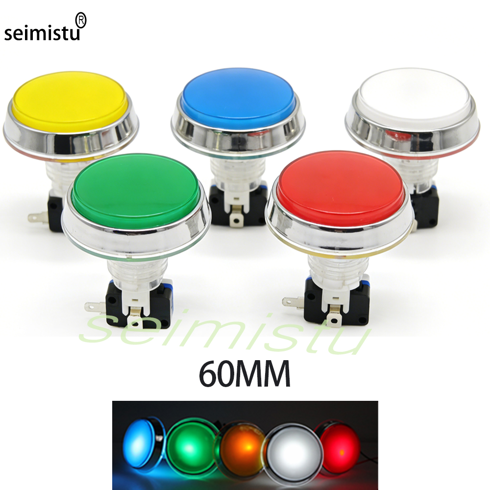 60mm Chrome 12V Flat Arcade LE - Arcade Game Vending Machine ulasan dan harga