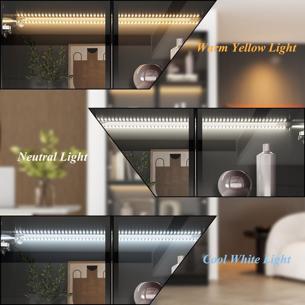 Tall Glass Door LED Lighted Di - Glass Cabinet Display ulasan dan harga