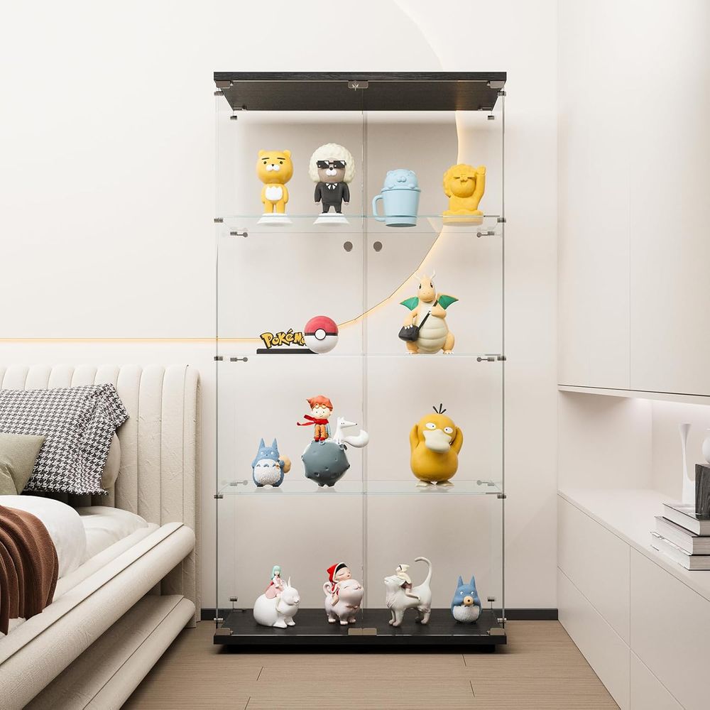 Double-Door Glass Display Cabi - Glass Cabinet Display ulasan dan harga