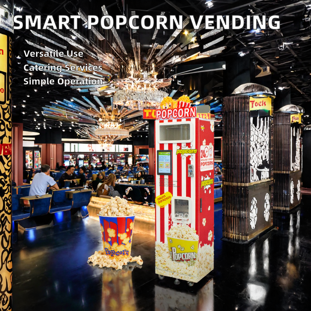 Full Automatic  Commercial Pop - Popcorn Vending Machine ulasan dan harga