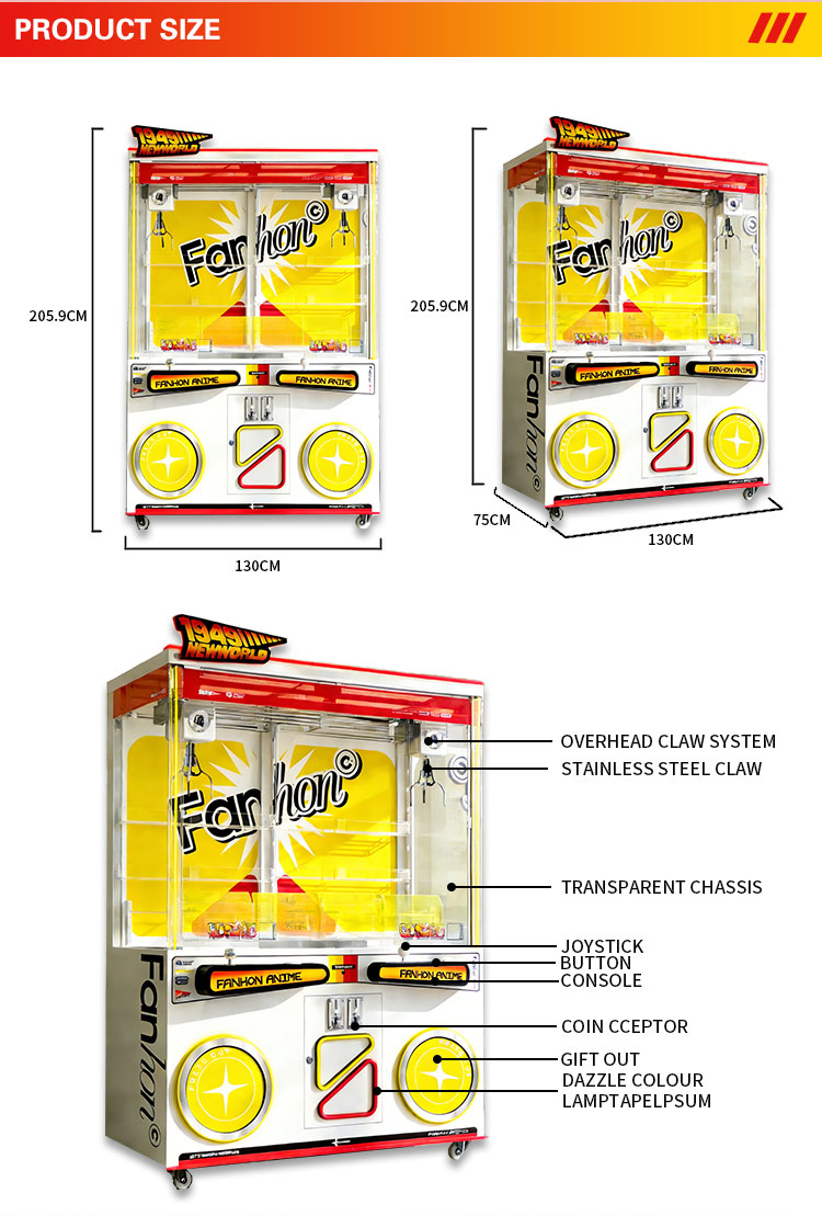 Dual Player Blind Box Claw Mac - Arcade Game Coin ulasan dan harga