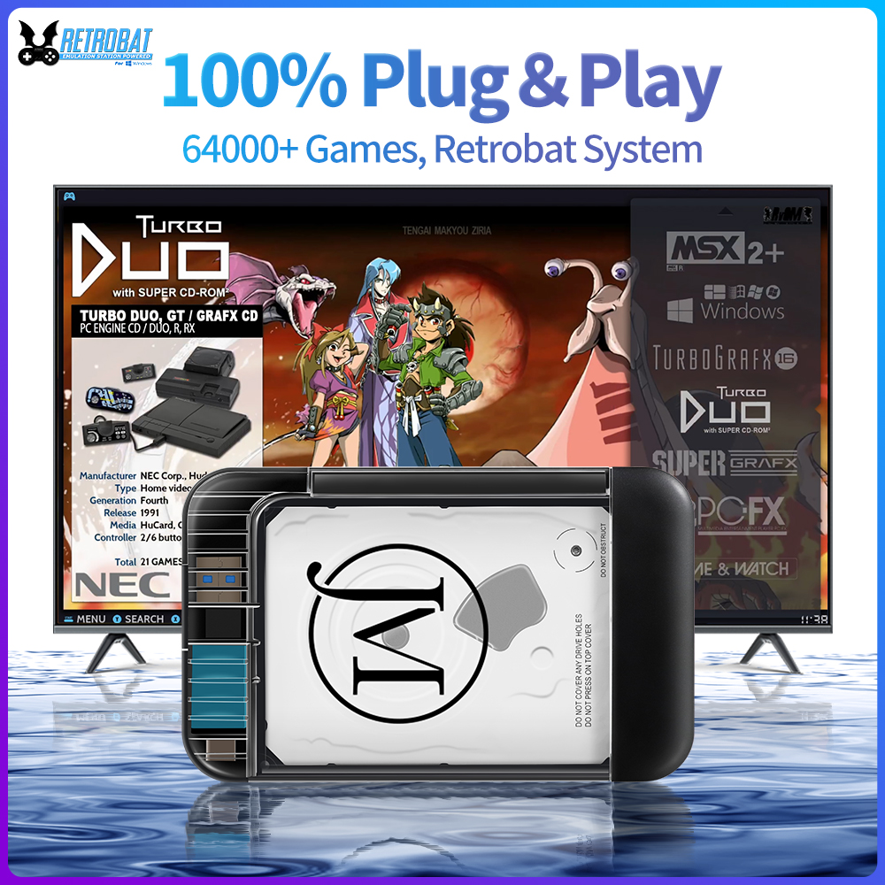 RETROBAT Portable 500G Gaming  - Arcade X ulasan dan harga