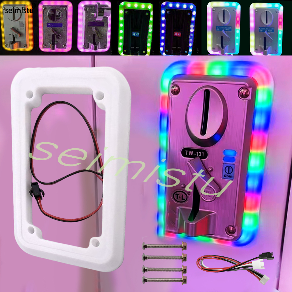 Coin acceptor LED Colorful LED - Arcade Game Vending Machine ulasan dan harga