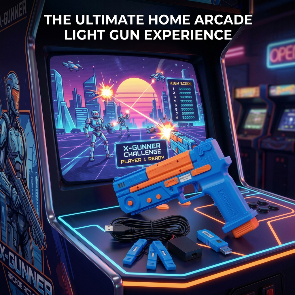2.4G Wireless Light Gun Contro - Arcade X ulasan dan harga