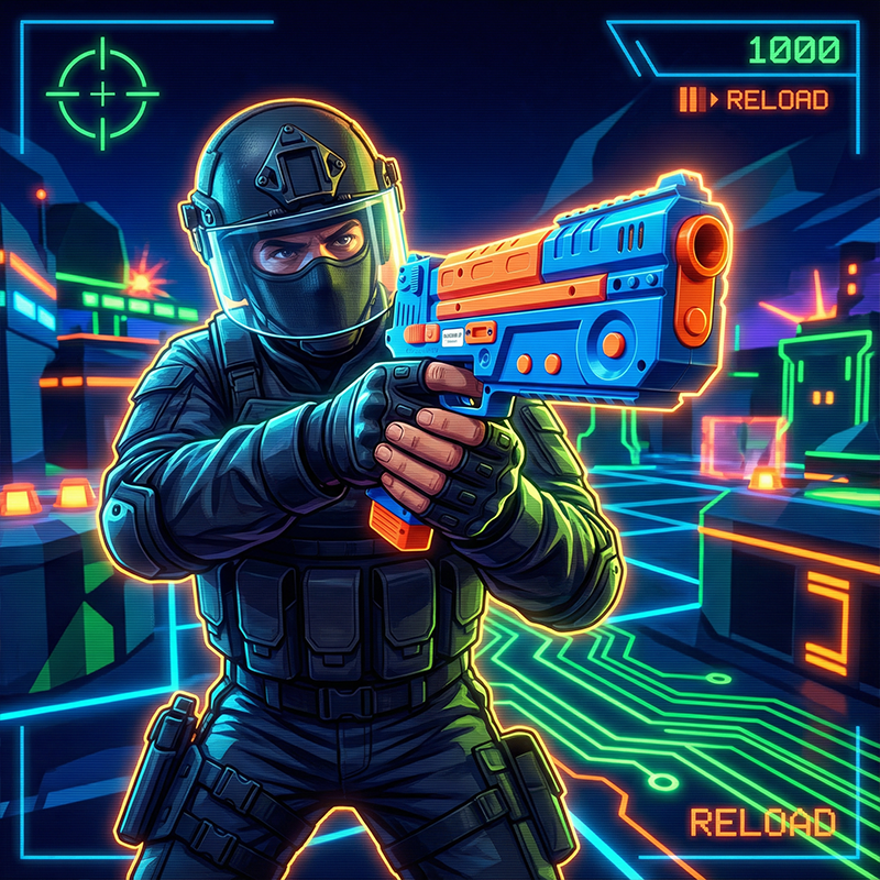 2.4G Wireless Light Gun Contro - Arcade X ulasan dan harga