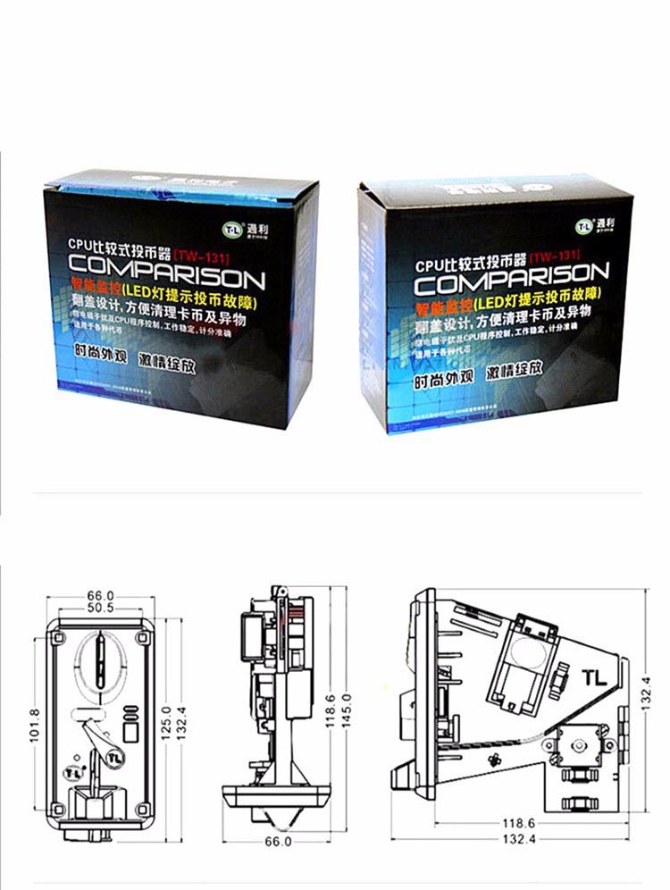 TW-131 CPU Multi Coin Selector - Arcade Game Vending Machine ulasan dan harga