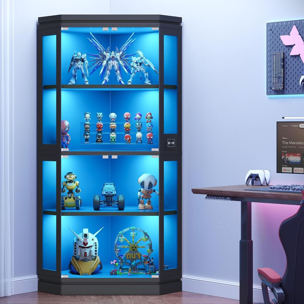 67 Tall 4-Tier Glass Display C - Glass Cabinet Display ulasan dan harga