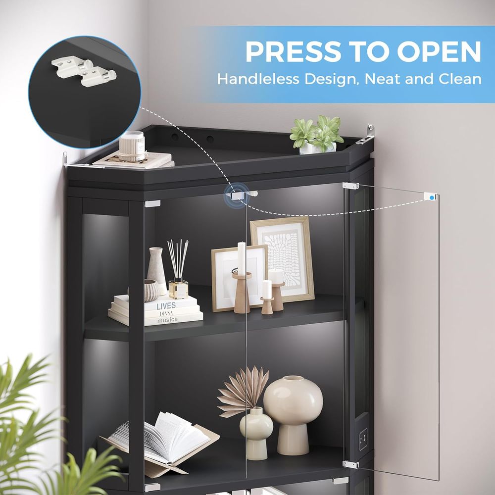 67 Tall 4-Tier Glass Display C - Glass Cabinet Display ulasan dan harga