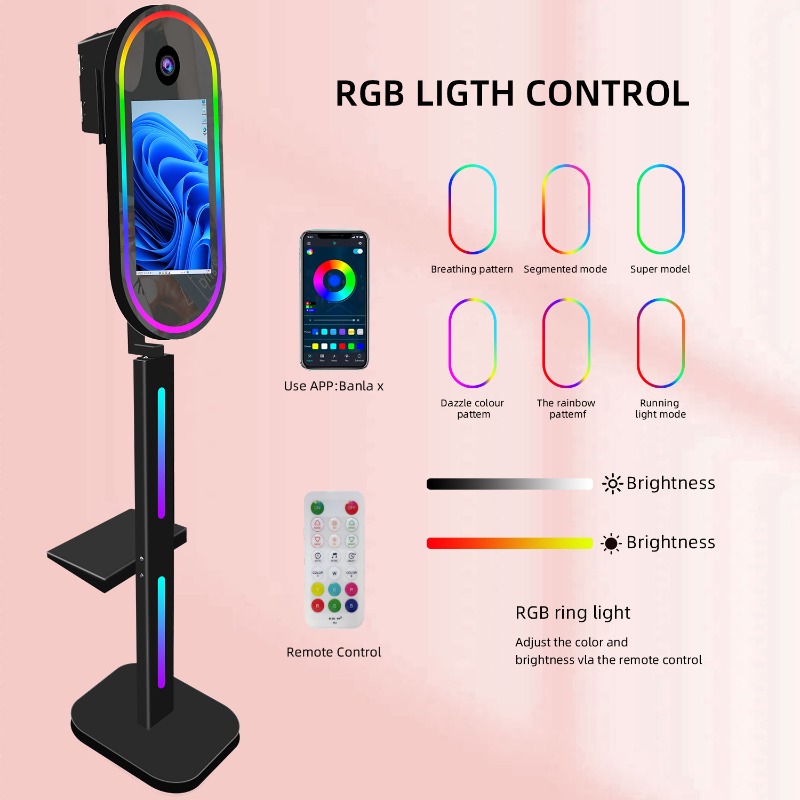 Portable Oval Photobooth Touch - Photo Booth Machine ulasan dan harga