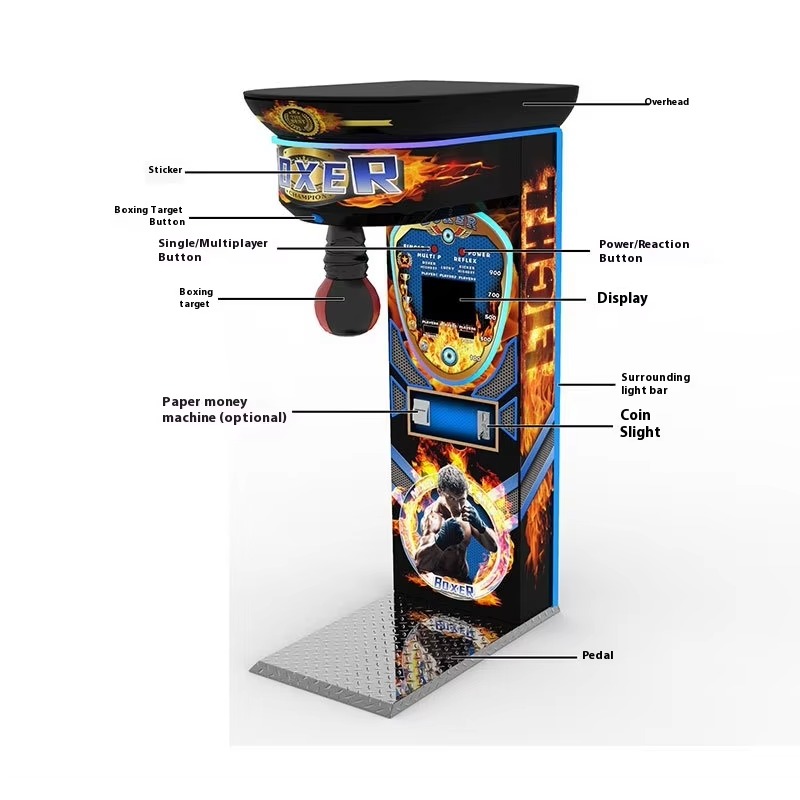 Black King Boxing Arcade Machi - Arcade Game Coin ulasan dan harga
