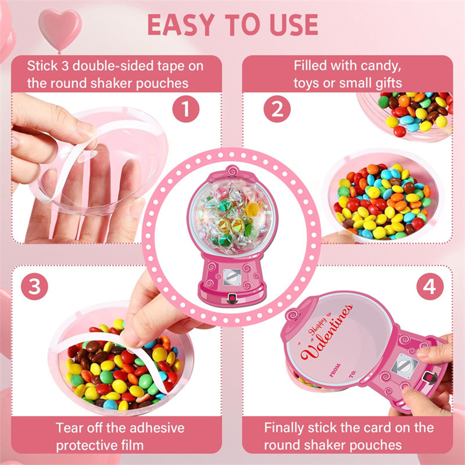 18/36Pack Kids Valentines Day  - Bubble Gum Machine ulasan dan harga