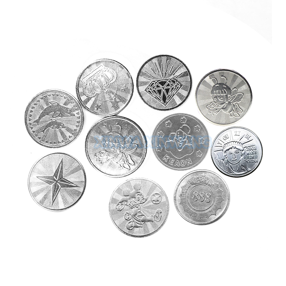 100PCS  Coins Tokens Stainless - Arcade Game Vending Machine ulasan dan harga