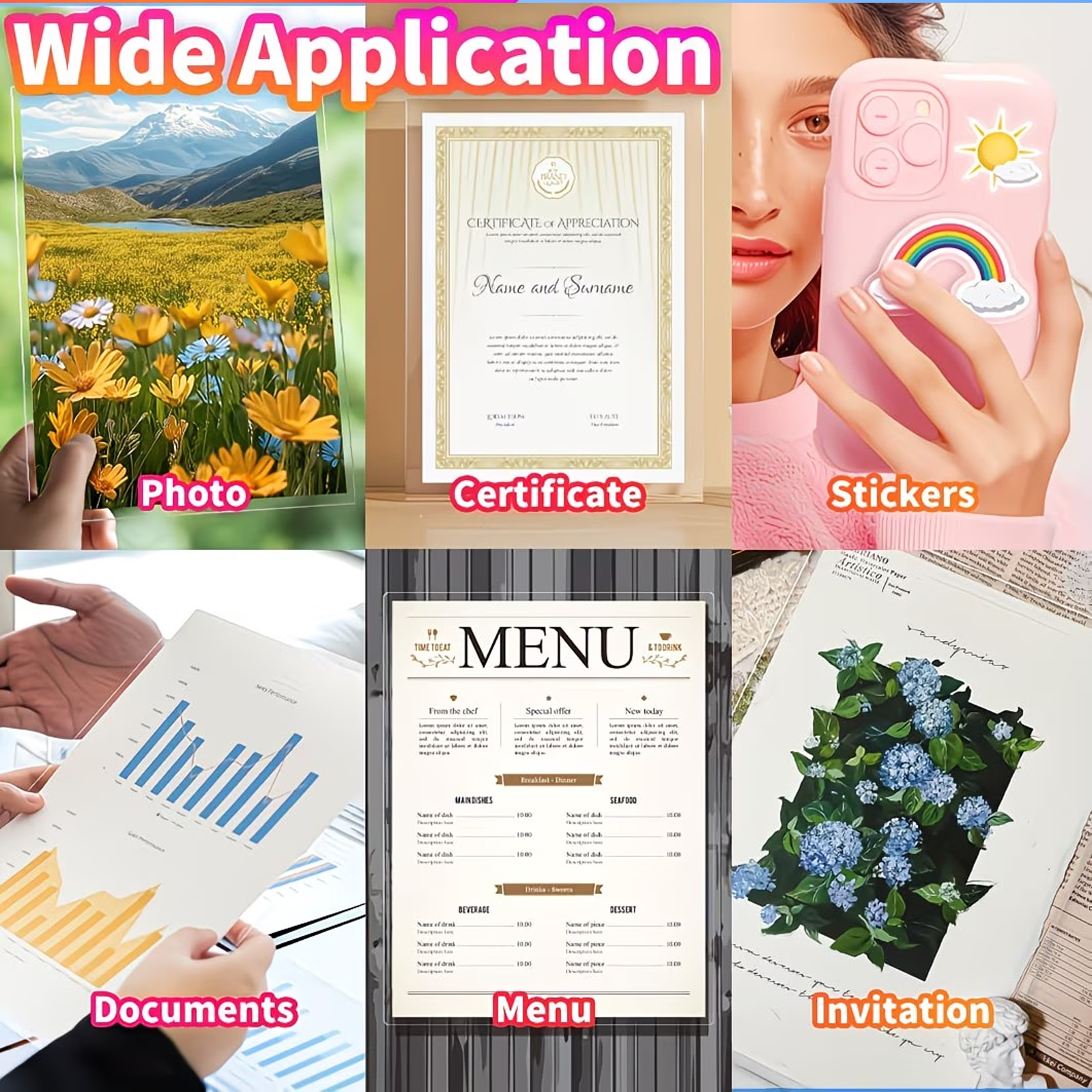 A4 Self-Adhesive Laminating Sh - Photo Booth Machine ulasan dan harga