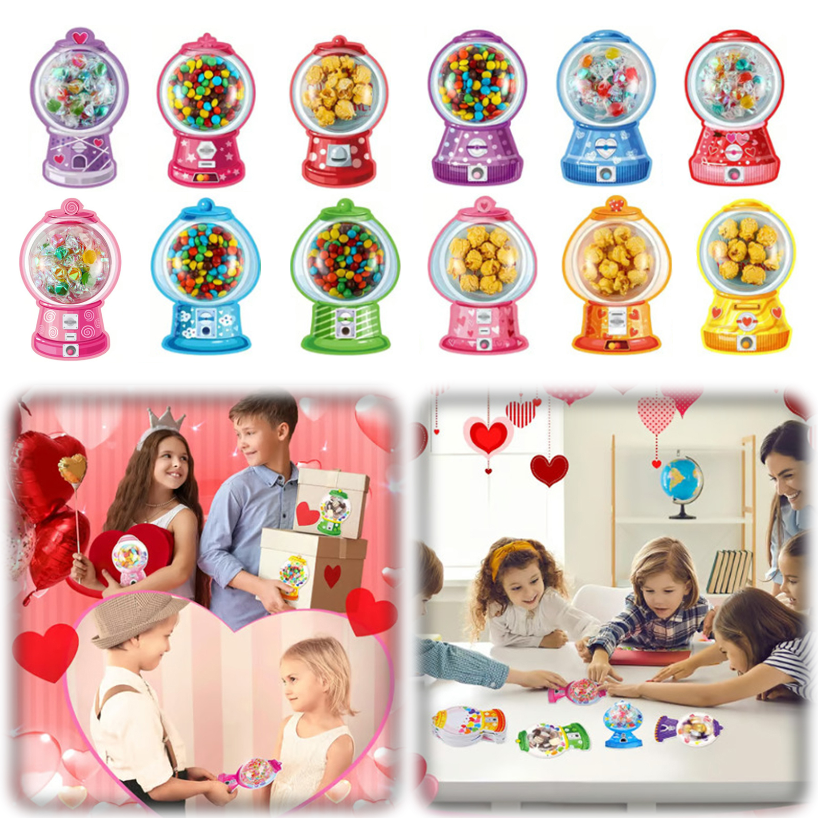 36/18 Pack Valentine Greeting  - Bubble Gum Machine ulasan dan harga