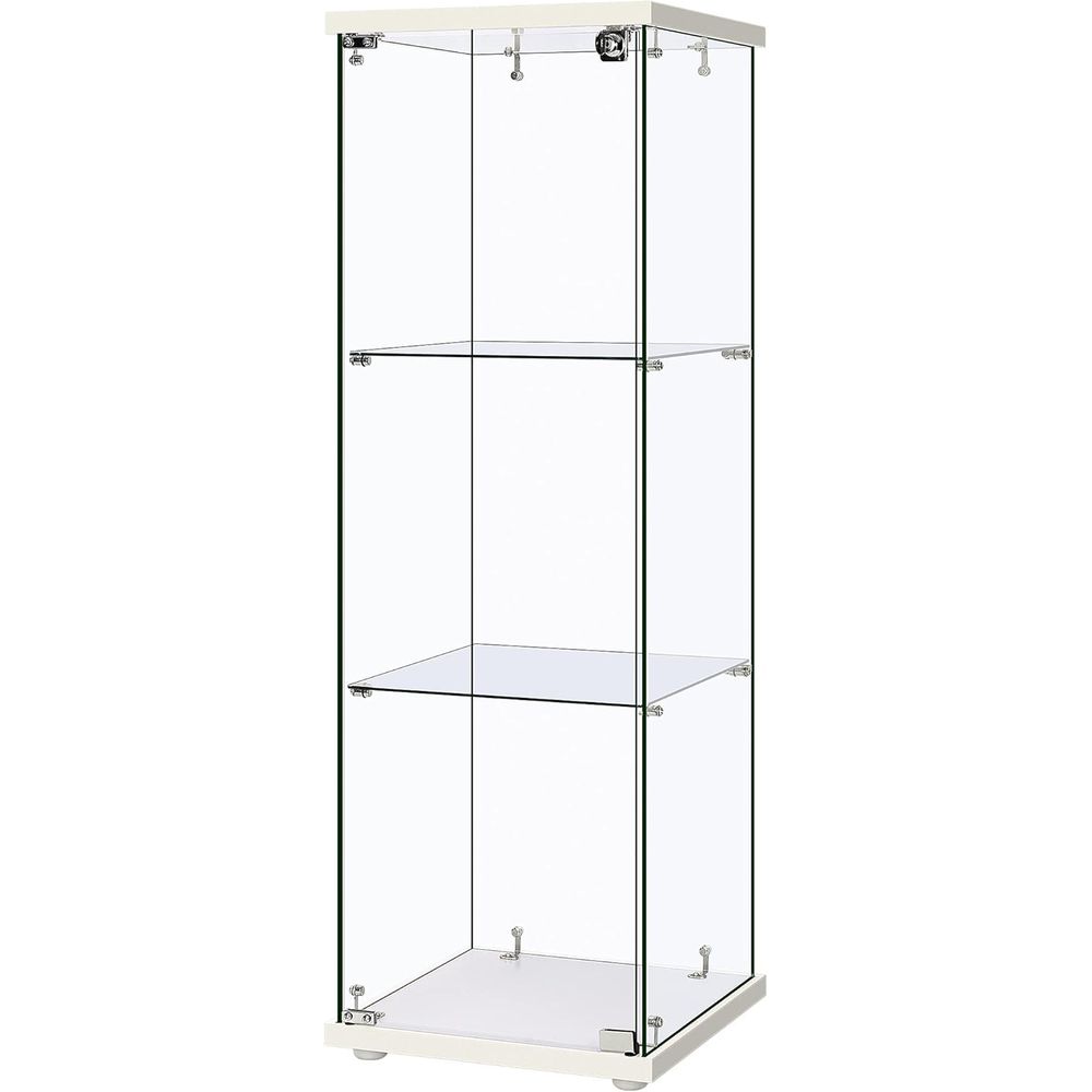 15.7W x 15.7D x 47.2H Tempered - Glass Cabinet Display ulasan dan harga