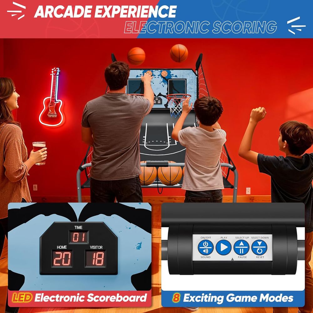 Indoor Basketball Arcade Game  - Arcade Games & Vending Co ulasan dan harga