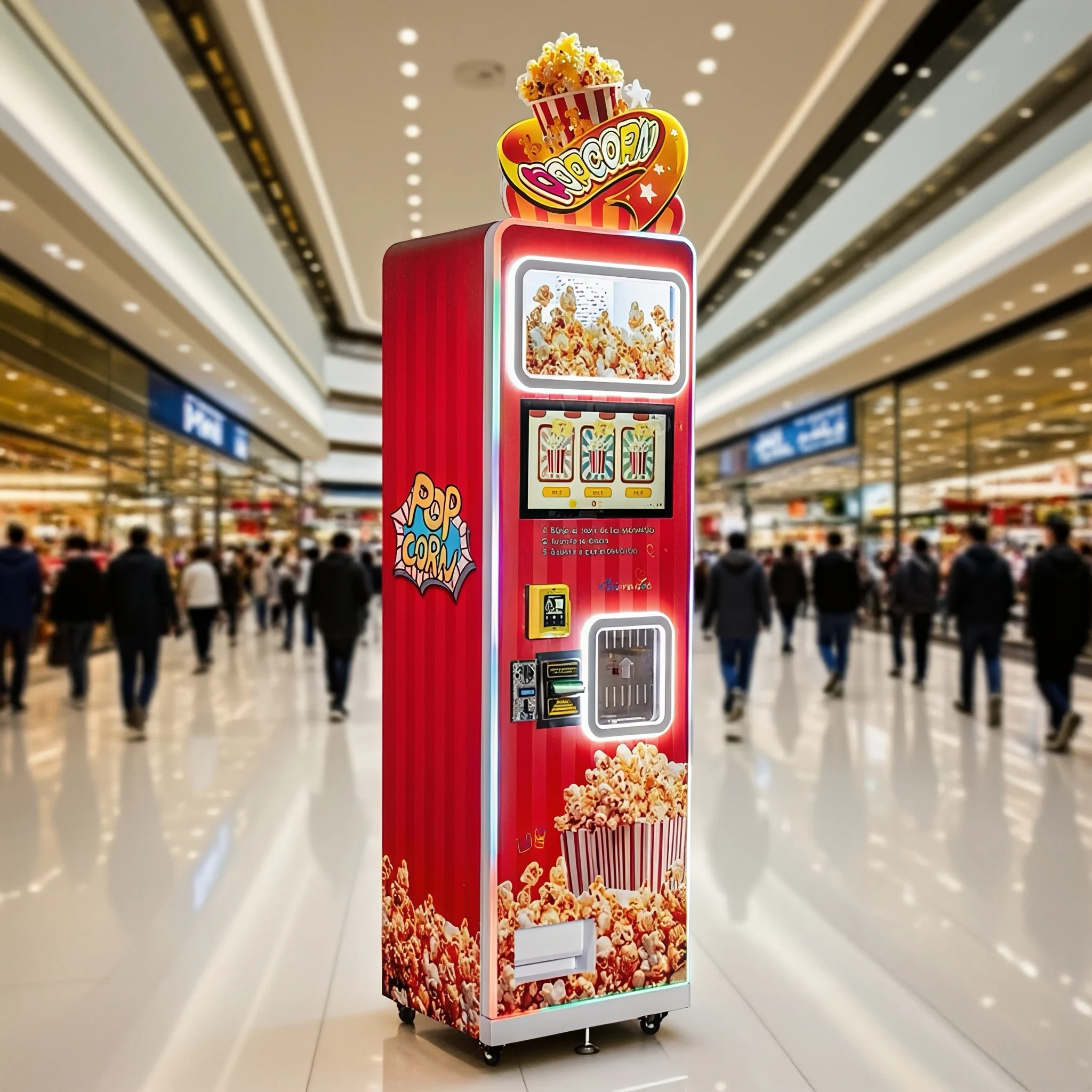 Best Seller 3 Flavoured Fully  - Popcorn Vending Machine ulasan dan harga