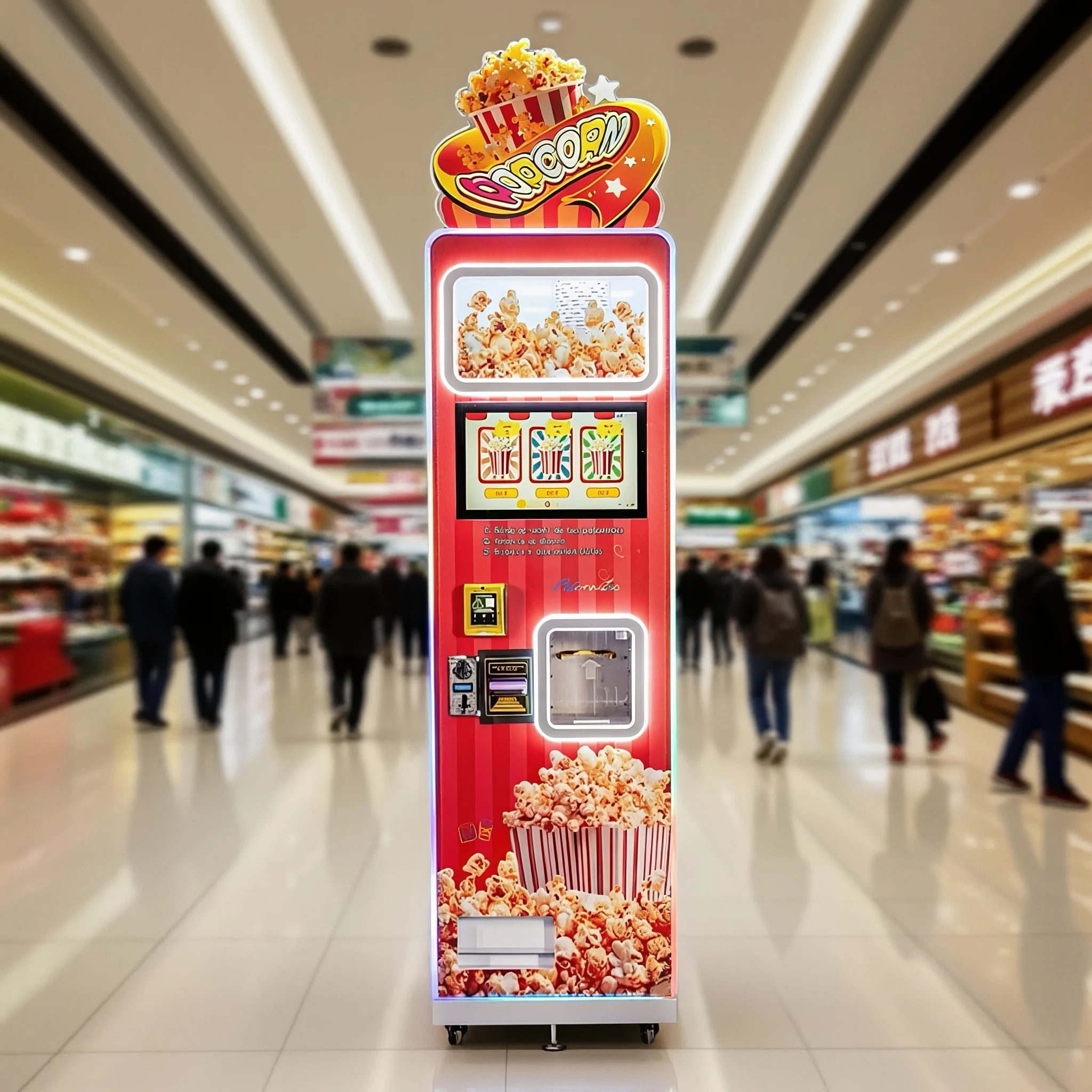 Best Seller 3 Flavoured Fully  - Popcorn Vending Machine ulasan dan harga