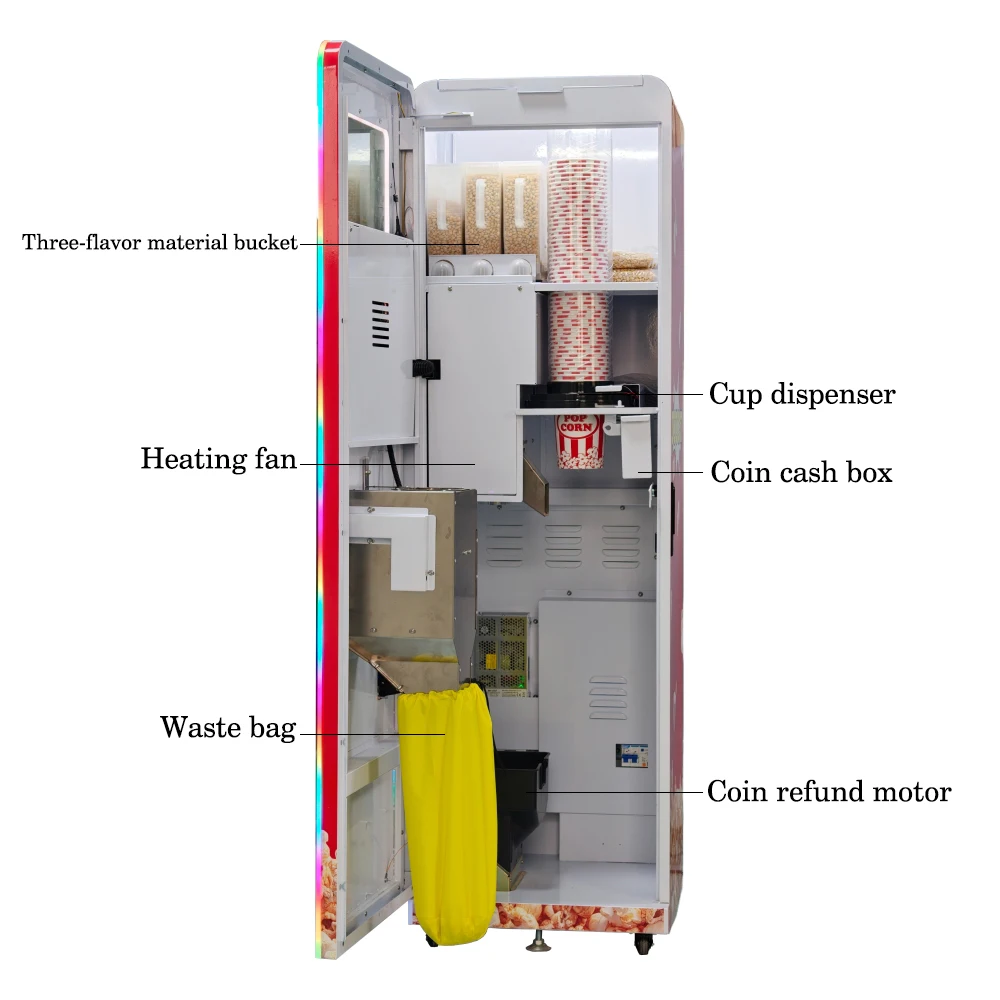 Best Seller 3 Flavoured Fully  - Popcorn Vending Machine ulasan dan harga