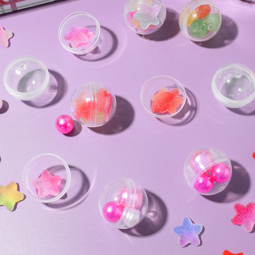 50pcs Empty Clear Balls Capsul - Prize Capsule Toy Machine ulasan dan harga