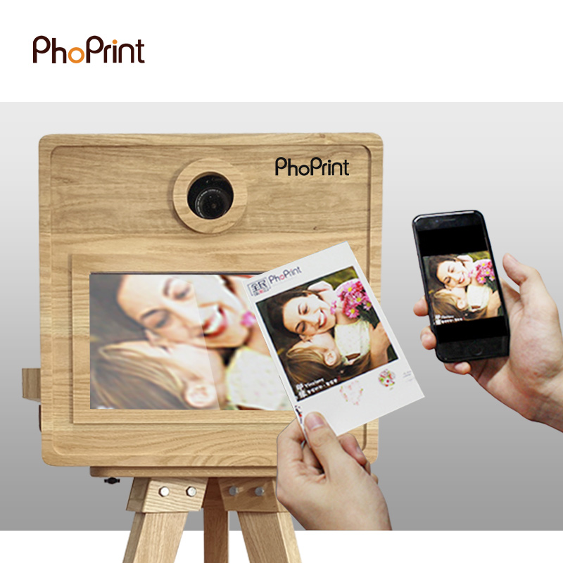 Phoprint Wood Photo Booth Vint - Photo Booth Machine ulasan dan harga
