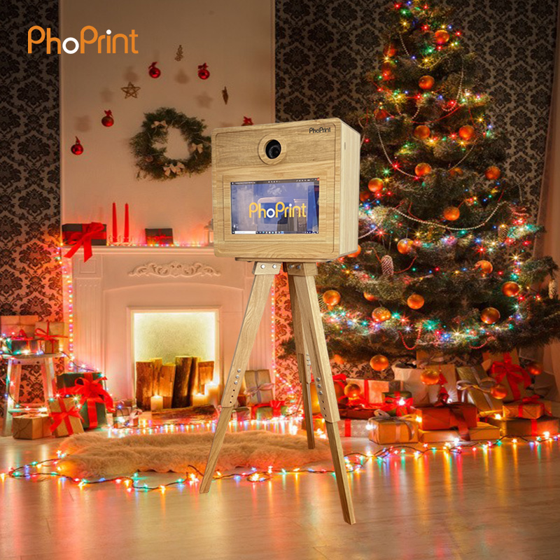 Phoprint Wood Photo Booth Vint - Photo Booth Machine ulasan dan harga