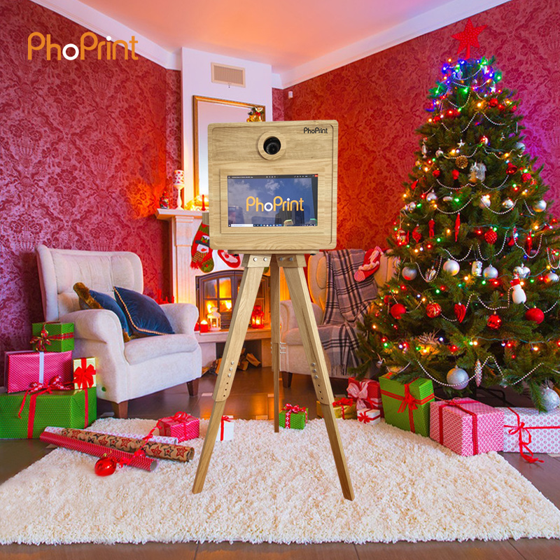 Phoprint Wood Photo Booth Vint - Photo Booth Machine ulasan dan harga