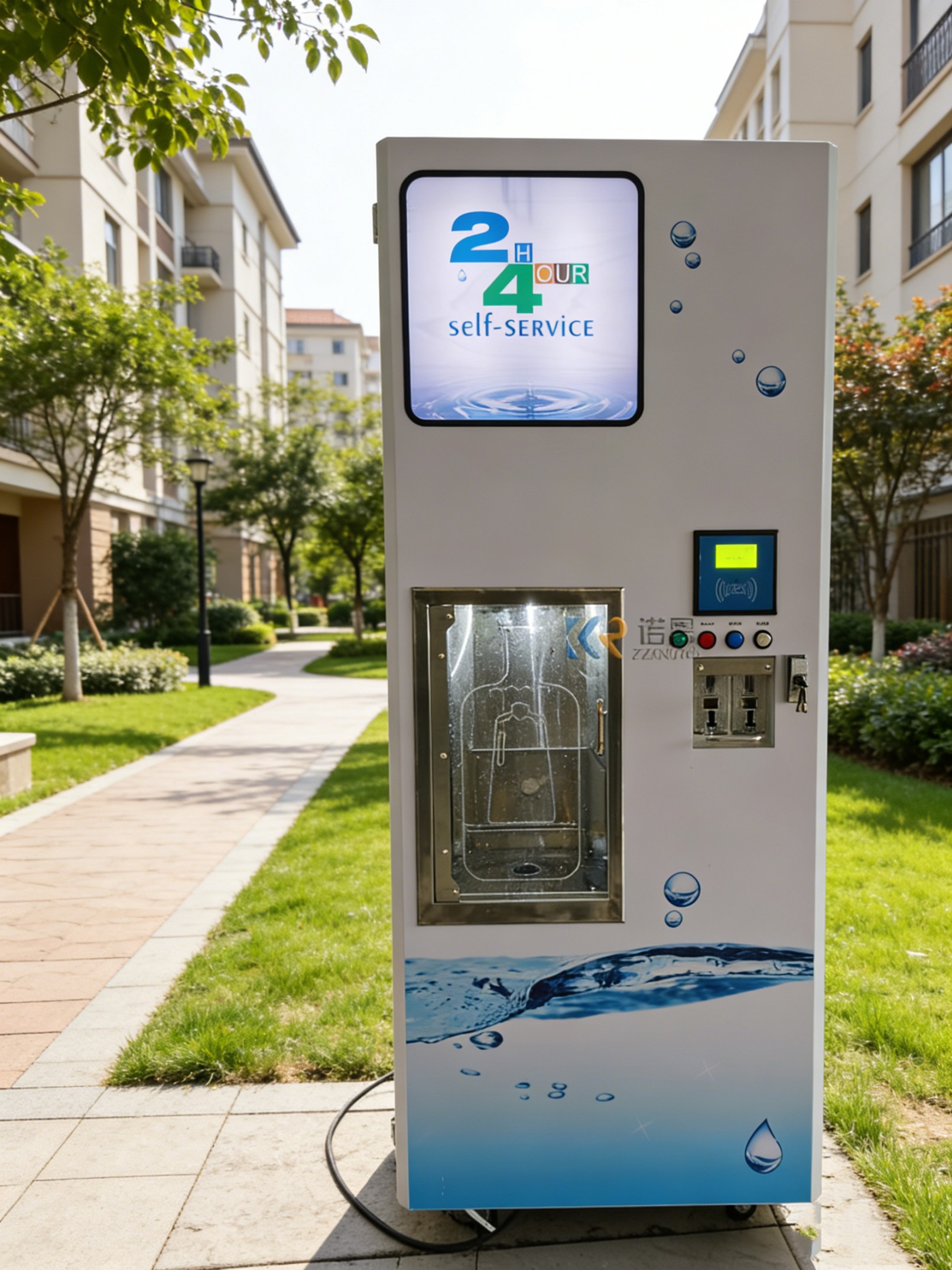 Commercial Fully Automatic Ice - Commercial Vending Machine ulasan dan harga