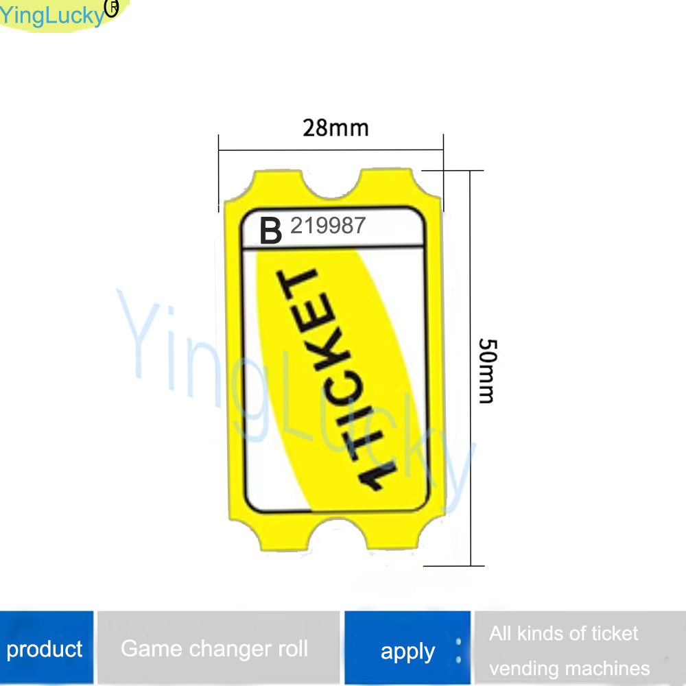 2000 pcs/lot Arcade Lottery Pa - Ticket Redemption Machine ulasan dan harga