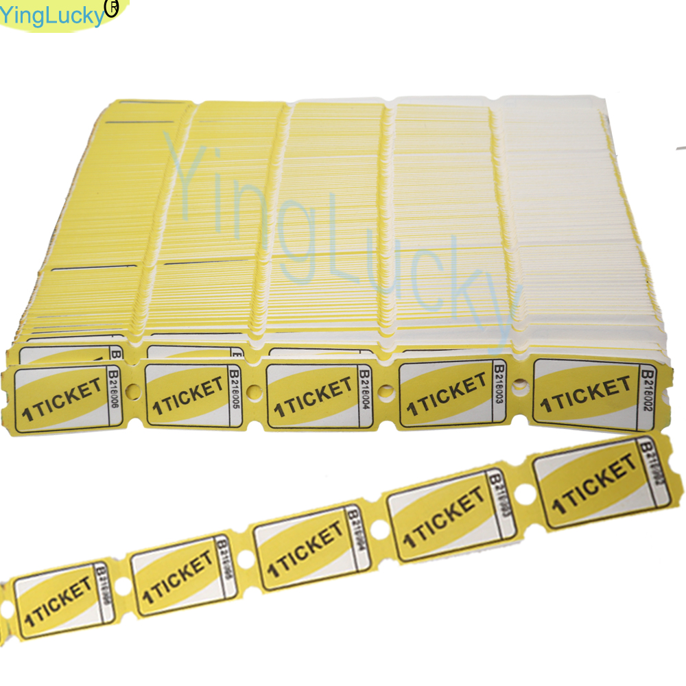 2000 pcs/lot Arcade Lottery Pa - Ticket Redemption Machine ulasan dan harga